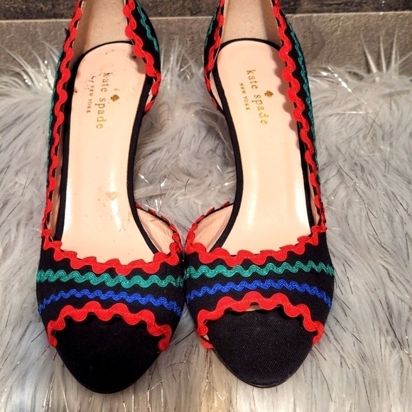 Kate Spade New York Womens Saranne Fabric Peep Toe D-Orsay Pumps - Picture 10 of 11